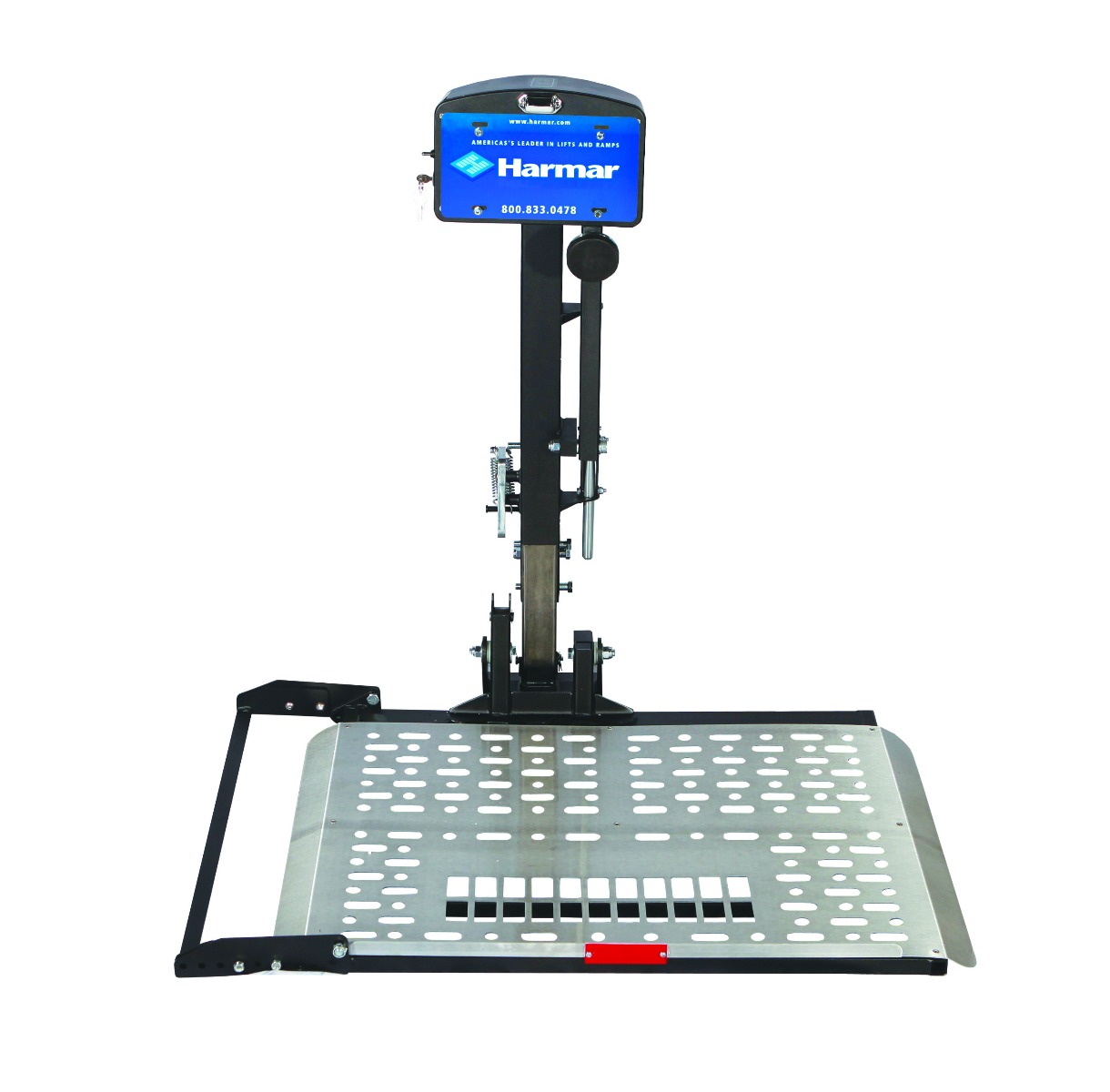 Harmar AL100 Scooter Lift Harmar AL100 Scooter Lift as seen from straight on